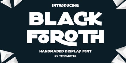 Black Foroth Font Poster 1