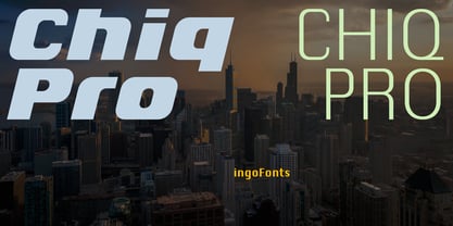 Chiq Pro Font Poster 9