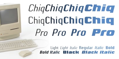 Chiq Pro Font Poster 2