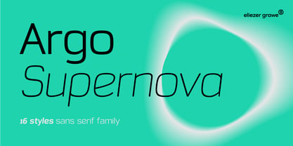 Argo Supernova Font Poster 1