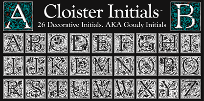 Cloister Initials Fuente Póster 1