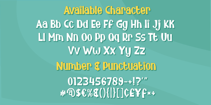 Bunny Flowers Font Poster 6