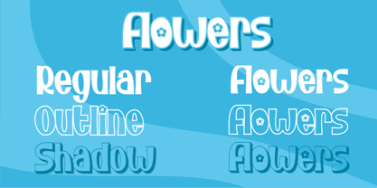 Bunny Flowers Font Poster 7