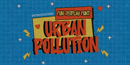 Urban Pollution Font Poster 1