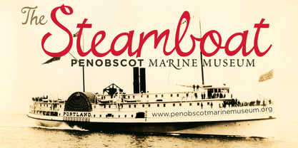 Steamboat Font Poster 3