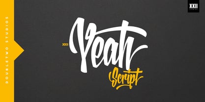 XXII YeahScript Font Poster 1