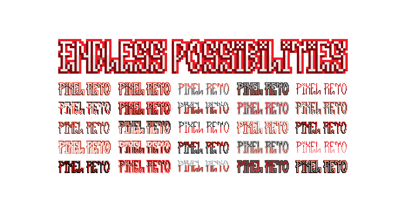 Pixel Reto Font Poster 3