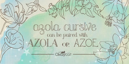 Azola Cursive Font Poster 1