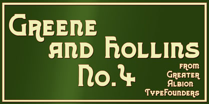 Greene And Hollins Font Poster 5