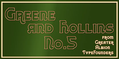 Greene And Hollins Font Poster 6