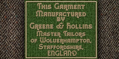 Greene And Hollins Font Poster 9