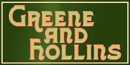 Greene And Hollins Font Poster 1