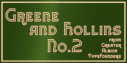 Greene And Hollins Font Poster 3