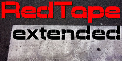 Red Tape Font Poster 2