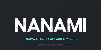 Nanami Handmade Font Poster 6