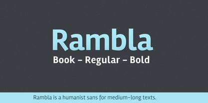 Rambla Font Poster 1