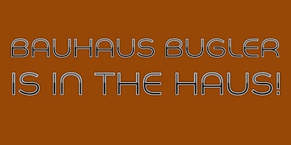 Bauhaus Bugler Font Poster 5
