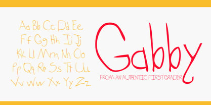 Gabby Font Poster 2