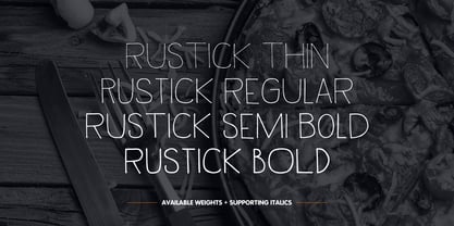 Rustick Font Poster 4