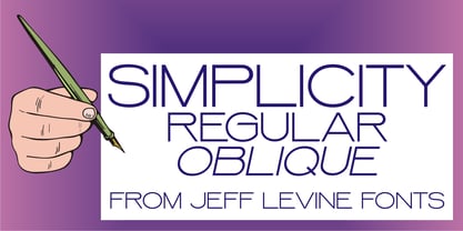 Simplicity JNL Font Poster 1