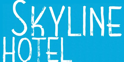 Skyline Hotel Font Poster 1