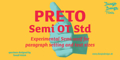 Preto Semi OT Std Font Poster 1