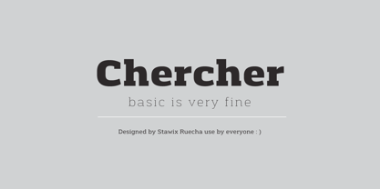 Chercher Font Poster 1