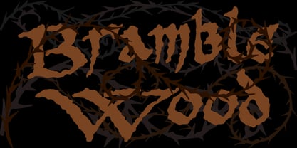 PR Bramble Wood 1 Font Poster 3