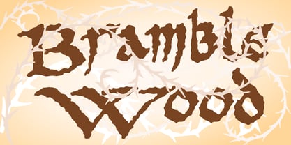 PR Bramble Wood 1 Font Poster 1