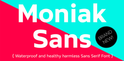 Moniak Sans Font Poster 1