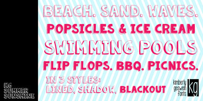 KG Summer Sunshine Font Poster 1