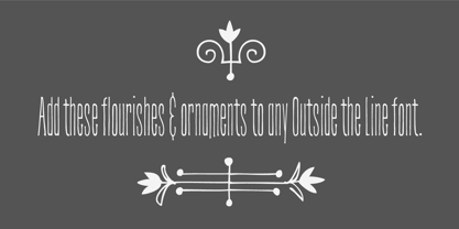 Flourishes & Ornaments Font Poster 4