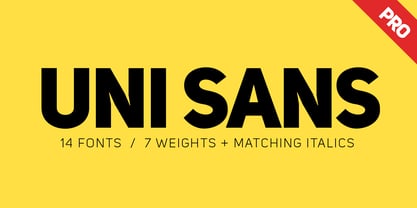 Uni Sans Font Poster 1