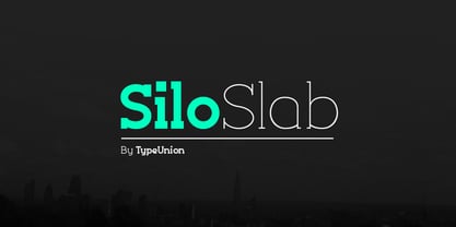 Silo Slab Font Poster 9