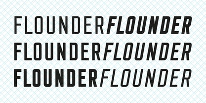 Flounder Font Poster 3