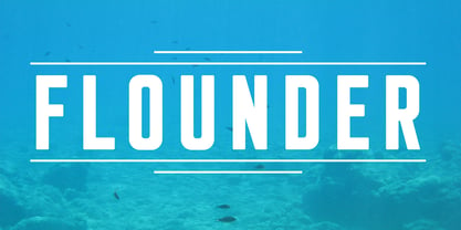 Flounder Font Poster 1