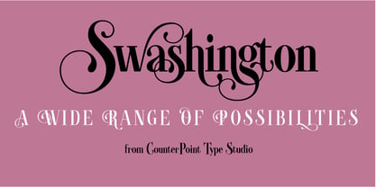 Swashington Font Poster 1