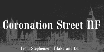 Coronation Street NF Font Poster 1