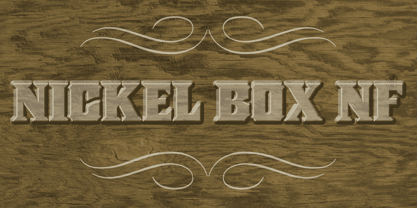 Nickel Box NF Font Poster 1