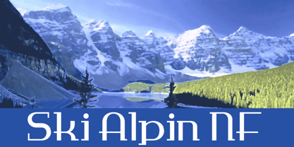 Ski Alpin NF Font Poster 1