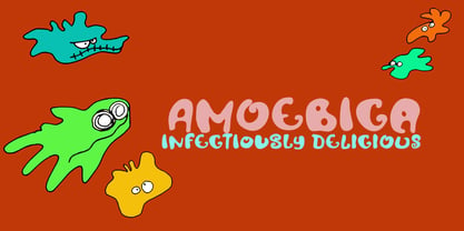 Amoebica Font Poster 1