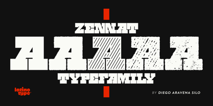 Zennat Pro Font Poster 12