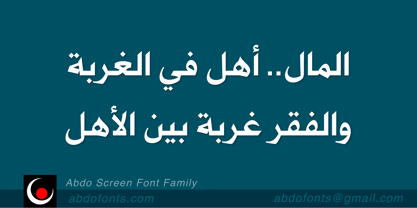 Abdo Screen Font Poster 9