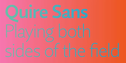 Quire Sans Font Poster 1