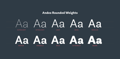 Andes Rounded Font Poster 7