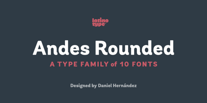 Andes Rounded Font Poster 1