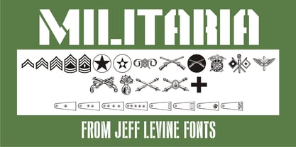 Militaria JNL Font Poster 1