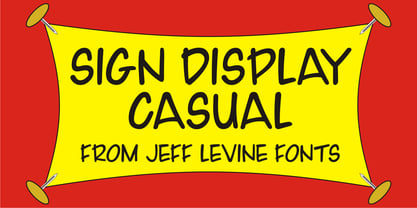 Sign Display Casual JNL Font Poster 1