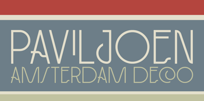 Paviljoen Font Poster 1