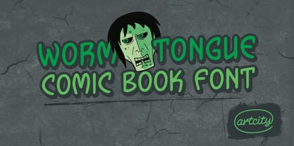 Wormtongue Font Poster 3